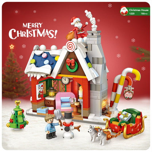 Loz Building Blocks Christmas House