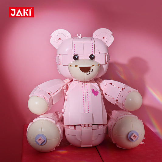 JAKI Pink Teddy Bear Blocks